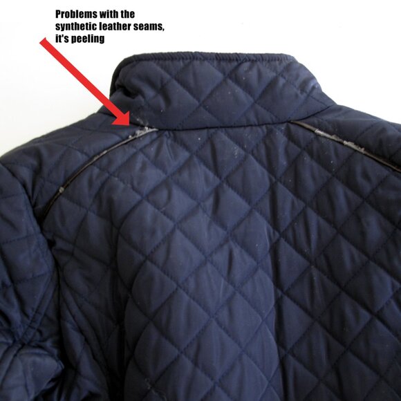 Quilted Jacket Women's Jason Maxwell Medium Sportswear Blue - Picture 4 of 13